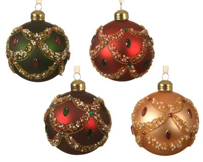 Kerstbal glas d8cm a4 - Ksd
