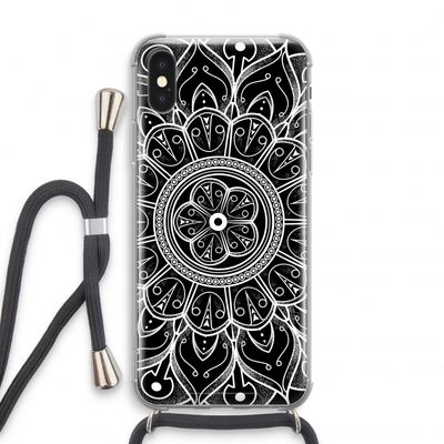 Roses Are Red: iPhone X Transparant Hoesje met koord