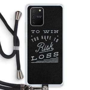 Risk loss: Samsung Galaxy S10 Lite Transparant Hoesje met koord