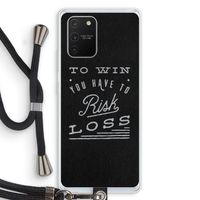 Risk loss: Samsung Galaxy S10 Lite Transparant Hoesje met koord