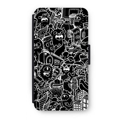 Vexx Black City : iPhone X Flip Hoesje
