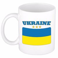 Beker / mok met vlag van Oekraine 300 ml   -