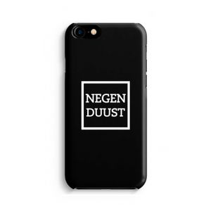 Negenduust black: Volledig geprint iPhone SE 2020 Hoesje