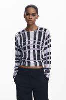 Mikado gestreepte trui - BLACK - XS