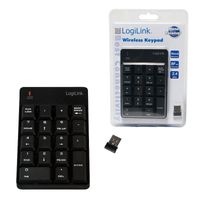 LogiLink ID0120 numeriek toetsenbord Notebook RF Draadloos Zwart - thumbnail