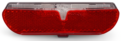 Edge dragerachterlicht city slimline 50/80mm incl. batterijen