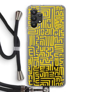 Majorelle Blue Print: Samsung Galaxy A32 5G Transparant Hoesje met koord