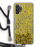 Majorelle Blue Print: Samsung Galaxy A32 5G Transparant Hoesje met koord