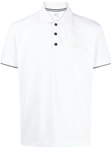 Alpha Tauri polo en coton piqué à logo appliqué - Blanc