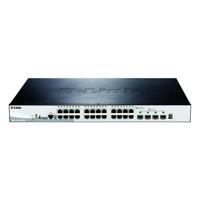 D-Link DGS-1510-28XMP Managed L2/L3 Gigabit Ethernet (10/100/1000) Power over Ethernet (PoE) Zwart, Grijs - thumbnail