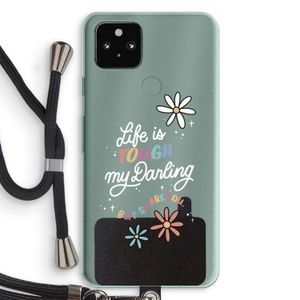Tough Life: Pixel 5a 5G Transparant Hoesje met koord