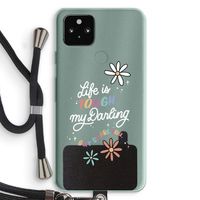 Tough Life: Pixel 5a 5G Transparant Hoesje met koord