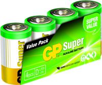 GP Batteries Super D batterij (mono) Alkaline 1.5 V 4 stuk(s)