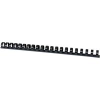 OFFICE products bindruggen, pak van 100 stuks, 16 mm, zwart