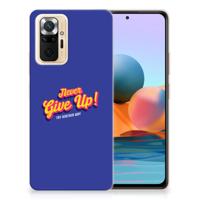 Xiaomi Redmi Note 10 Pro | Siliconen hoesje | met naam Never Give Up Xiaomi Redmi Note 10 Pro | Siliconen hoesje | met naam Never Give Up