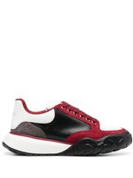 Alexander McQueen baskets en cuir à design colour block - Noir - thumbnail