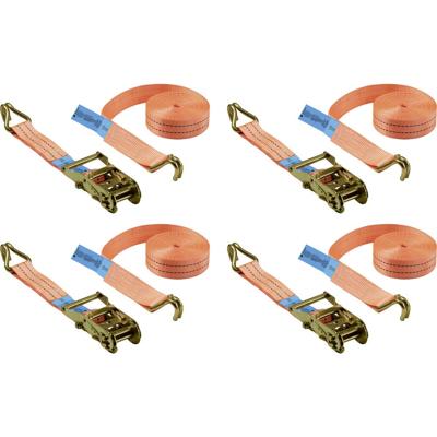 TOOLCRAFT TO-10283838 Trekkracht (lc) vastbinden (enkel/direct)=1000 daN (l x b) 6 m x 38 mm Ratelinrichting EN 12195-2