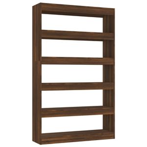 The Living Store Boekenkast Classic - Hout - 100 x 30 x 166 cm - Bruineiken