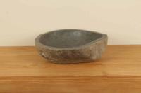 Aufsatzwaschbecken aus Flussstein RM030320, 47x42x15 cm