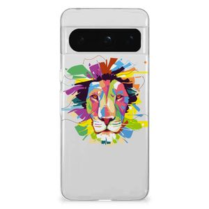 Google Pixel 8 Pro Telefoonhoesje met Naam Lion Color