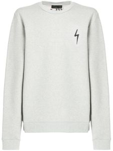 Giuseppe Zanotti sweat en coton à logo brodé - Gris