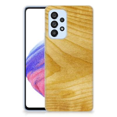 Samsung Galaxy A53 5G | Bumper Hoesje | Licht Hout