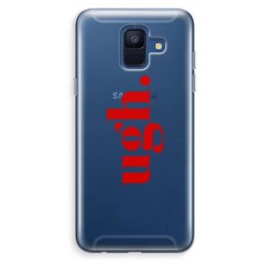 Ugh: Samsung Galaxy A6 (2018) Transparant Hoesje