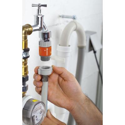 Gardena Slangstuk 3/4" - Eenvoudige Aansluiting voor Wasmachines - Kinderveilige Beveiliging