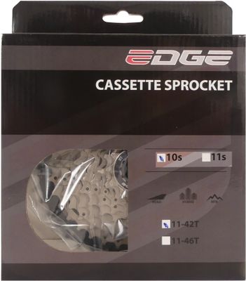 Edge cassette 10 speed cs-m6010 11-42t zilver/zwart