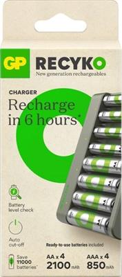 GP batterijlader usb 6h met 4xaaa en 4xaa batterij - 3503068 GP batterijlader usb 6h met 4xaaa en 4xaa batterij - 3503068