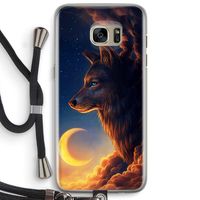 Night Guardian: Samsung Galaxy S7 Edge Transparant Hoesje met koord