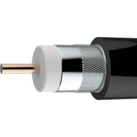 Axing SKB 11-03 Coaxkabel Buitendiameter: 10.40 mm 75 Ω 90 dB Zwart per meter