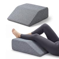 Schuimrubberen Beenkussens Beenkussens met een Afneembare en Machinewasbare Hoes Bedoeld om de Benen Omhoog te Houden-Grijs