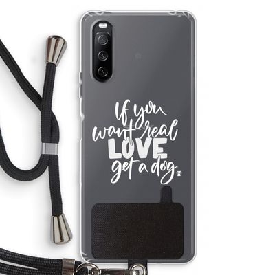 Partner in crime: Sony Sony Xperia 10 III Transparant Hoesje met koord