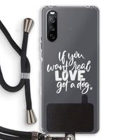 Partner in crime: Sony Sony Xperia 10 III Transparant Hoesje met koord