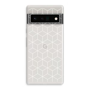 Zwart-witte kubussen: Google Pixel 6 Pro Transparant Hoesje
