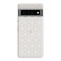 Zwart-witte kubussen: Google Pixel 6 Pro Transparant Hoesje