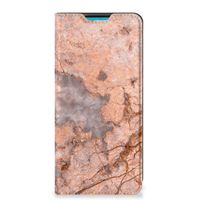 Samsung Galaxy A73 Standcase Marmer Oranje - thumbnail