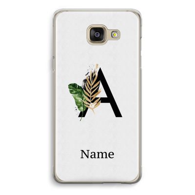 Charcoal Flora: Samsung Galaxy A5 (2016) Transparant Hoesje