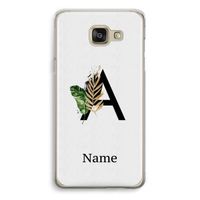Charcoal Flora: Samsung Galaxy A5 (2016) Transparant Hoesje