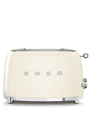 Smeg grille-pain à plaque logo - Blanc