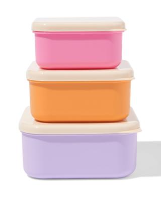 HEMA Snackboxjes Lila 3-delig