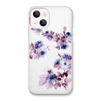 Waterverf bloemen: iPhone 13 Transparant Hoesje