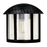 Albert Platte wandlamp buitenHolli zwart - zilver - 603225