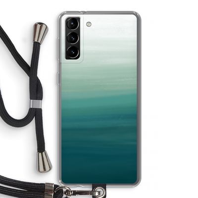 Ocean: Samsung Galaxy S21 Plus Transparant Hoesje met koord