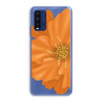 Orange Ellila flower: Xiaomi Redmi 9T Transparant Hoesje