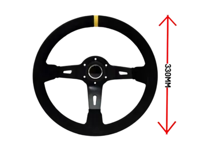 Ltec - 3 SPOKE 330MM SUEDE, 90MM DEEP