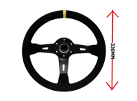 Ltec - 3 SPOKE 330MM SUEDE, 90MM DEEP