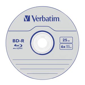 Verbatim BD-R Blu-Ray 25GB 6x 25st. No-ID Cakebox