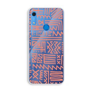Marrakech Pink: Huawei Y6s Transparant Hoesje